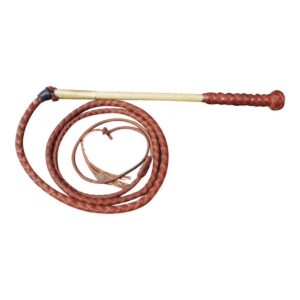 Chromehide four plait whip