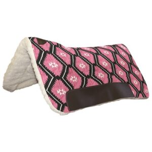 Contoured saddle pad pink