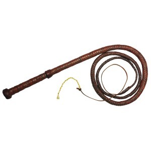 Flinders cowhide bullwhip plait